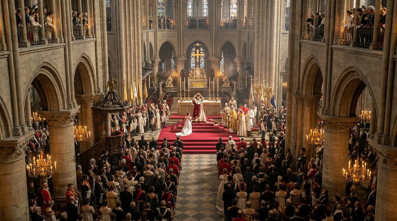 Napoleon’s coronation at Notre-Dame